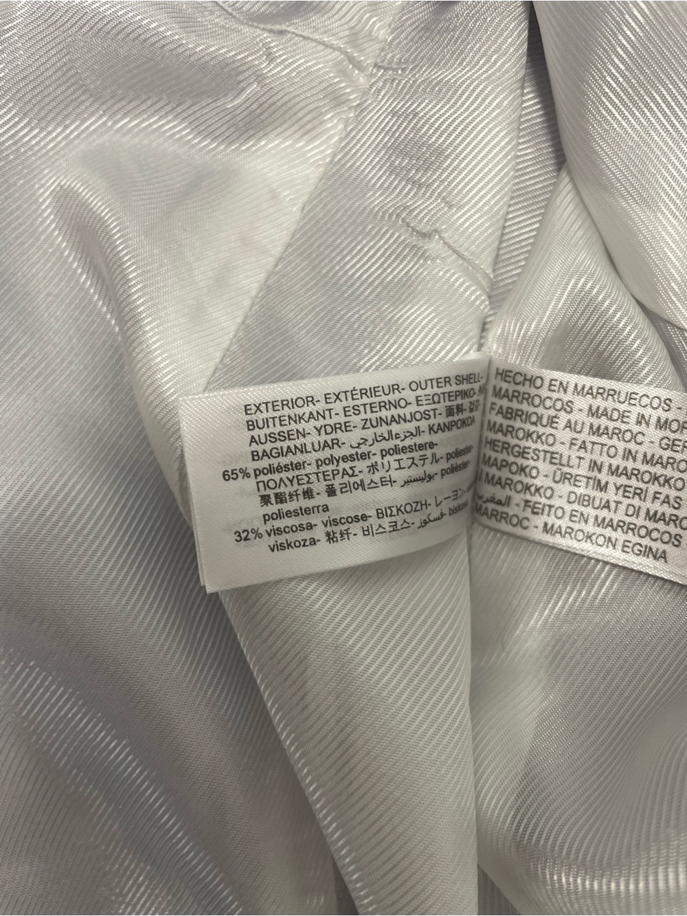 ZARA Double Breasted Blue Blazer size XL - Picture 8 of 9